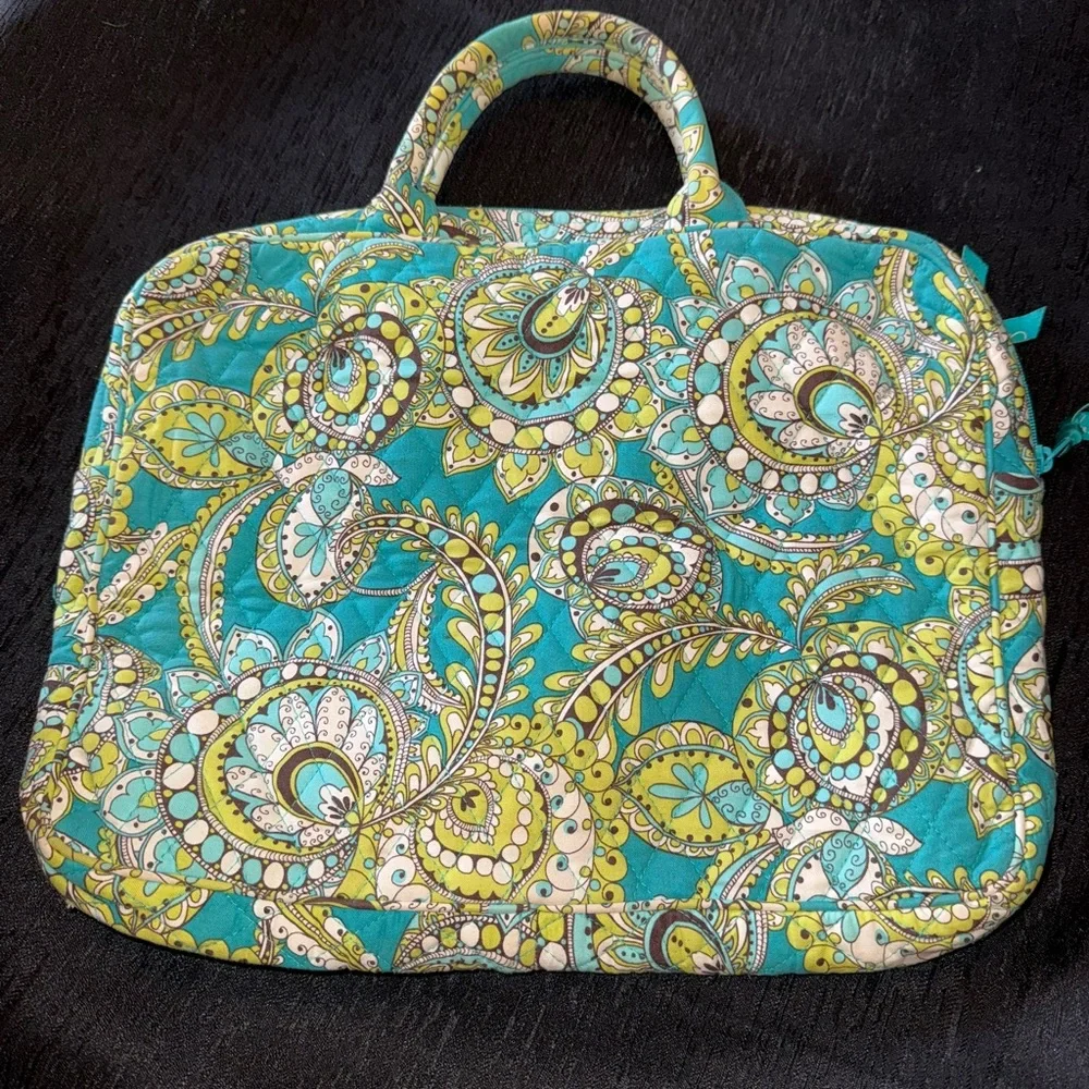 Vera Bradley Paisley Tablet Cover - Teal and Yellow